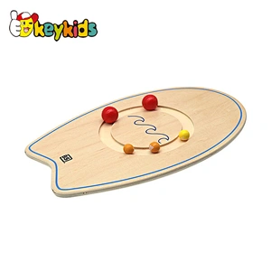 New Design Kids Learning Toy Wooden Balance Board With Balls W01A476