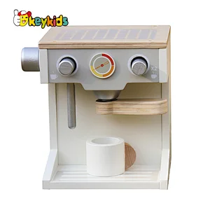 new design simulation kids wooden pretend coffee maker W10D134