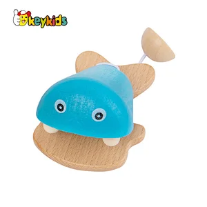 wholesale mini wooden castanet musical instrument educational toys castanet for kids W07I188