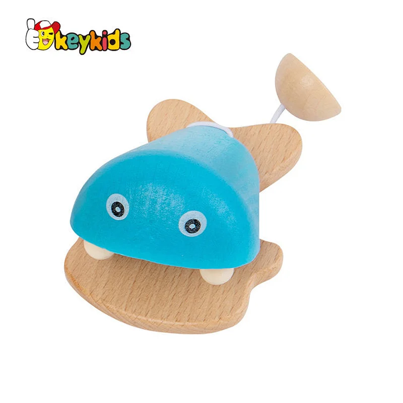 wholesale mini wooden castanet musical instrument educational toys castanet for kids W07I188