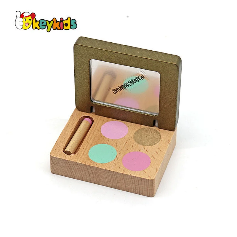 New hottest girls pretend play wooden doll makeup kit with bag W10D541