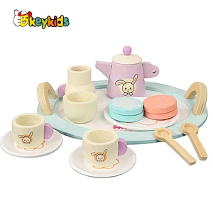 Funny simulation play wooden salad maker toy for children W10D499