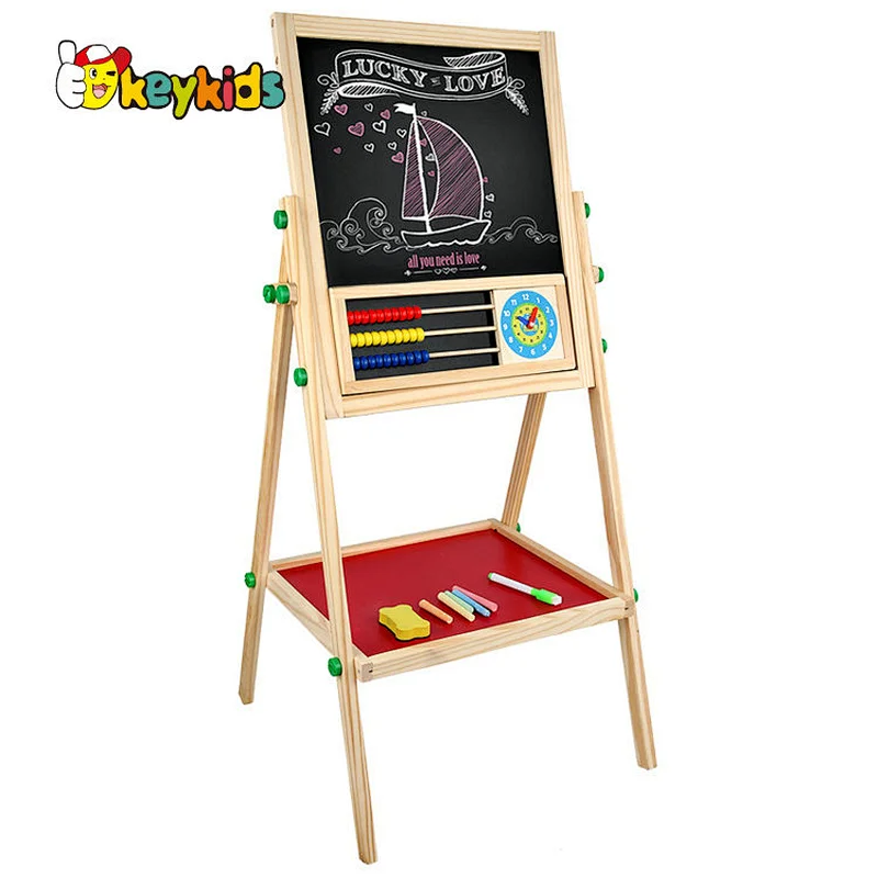 Customize kids role play pink wooden mini makeup toys for dolls W10D506