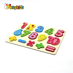 Customize educational sorting wooden alphabet matching puzzle for children W14B155