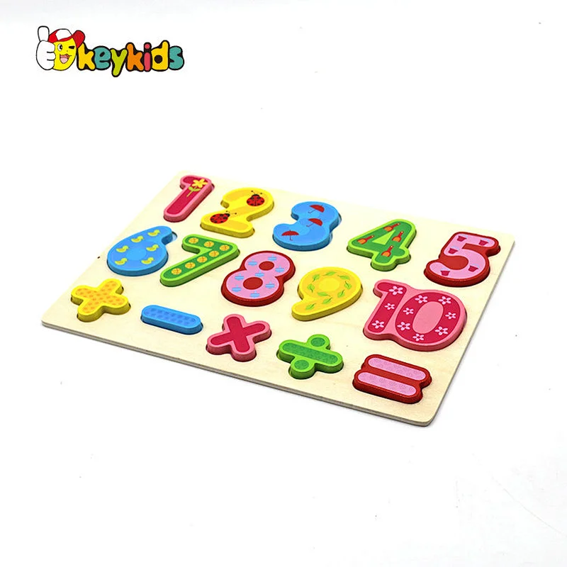 Customize educational sorting wooden alphabet matching puzzle for children W14B155