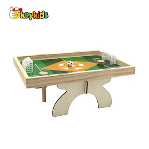 2 in 1 Indoor mini soccer table wooden football table game and chess board for kids W01A471