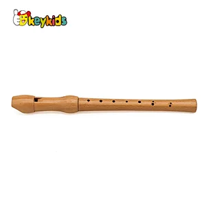 2022 wholesale educational wooden musical instrument flute toy for kids W07D024