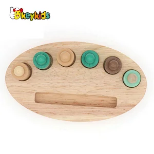 Hot selling alphabet and number matching wooden shapes toys for kids W14A343