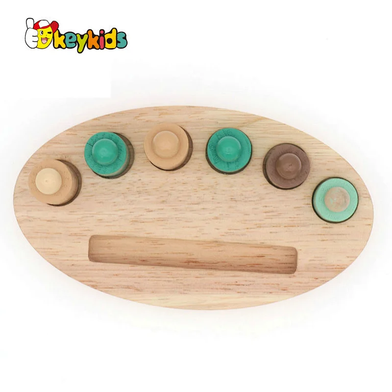 Hot selling alphabet and number matching wooden shapes toys for kids W14A343