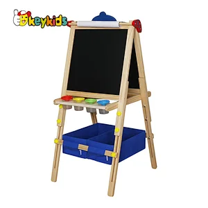 New arrive educational adjusted wooden toy magnetic drawing board for kids W12B225