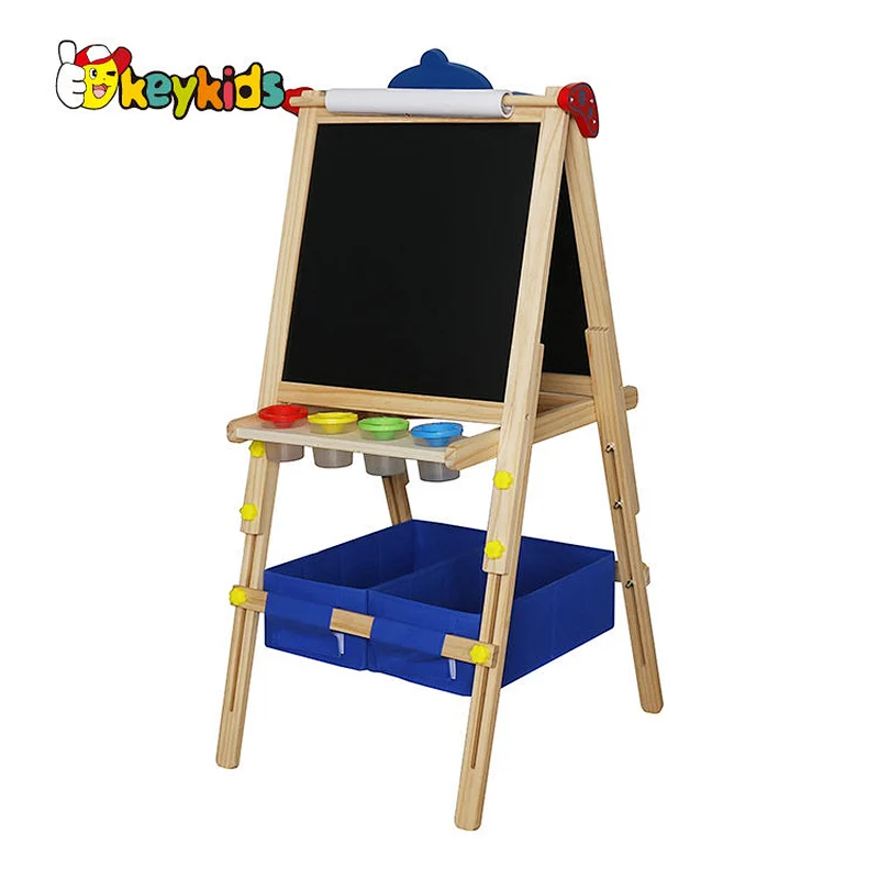 New arrive educational adjusted wooden toy magnetic drawing board for kids W12B225