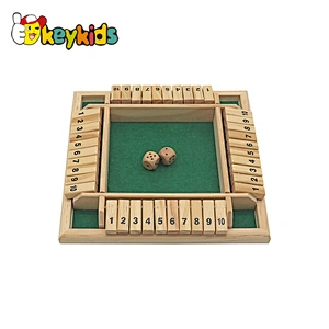 Wholesale Wooden Board Game Shut The Box Dice Game For 2-4 Players W12F152