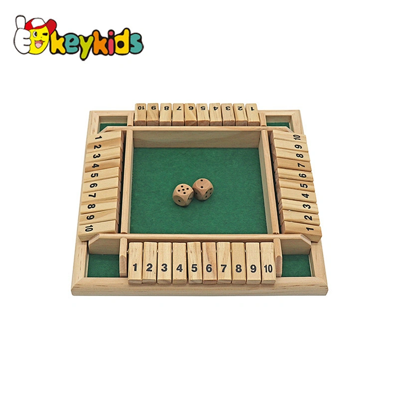 Wholesale Wooden Board Game Shut The Box Dice Game For 2-4 Players W12F152