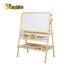 New arrive educational double sides wooden sketch board toy for kids W12B223