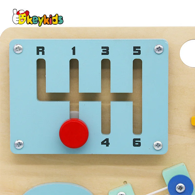 Handmade Montessori sensory wooden light switch busy board for children W12D381B