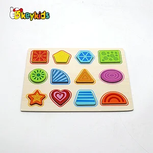 Customize educational sorting wooden alphabet matching puzzle for children W14B155
