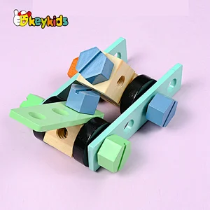 Funny Construction Engineer wooden toy tool bench for kids W03D194