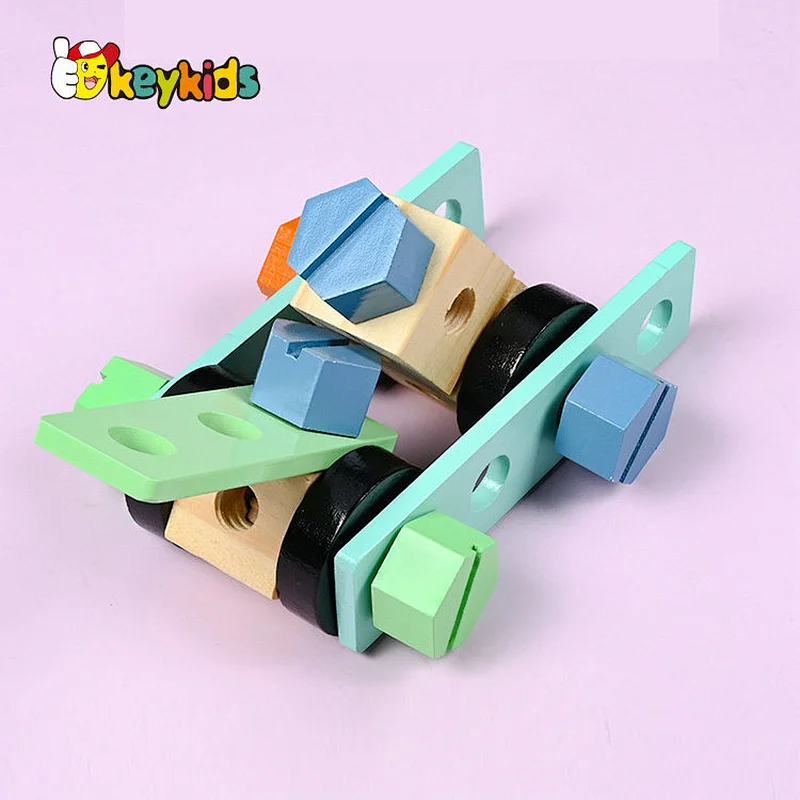 Funny Construction Engineer wooden toy tool bench for kids W03D194