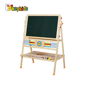 New arrive educational double sides wooden sketch board toy for kids W12B223
