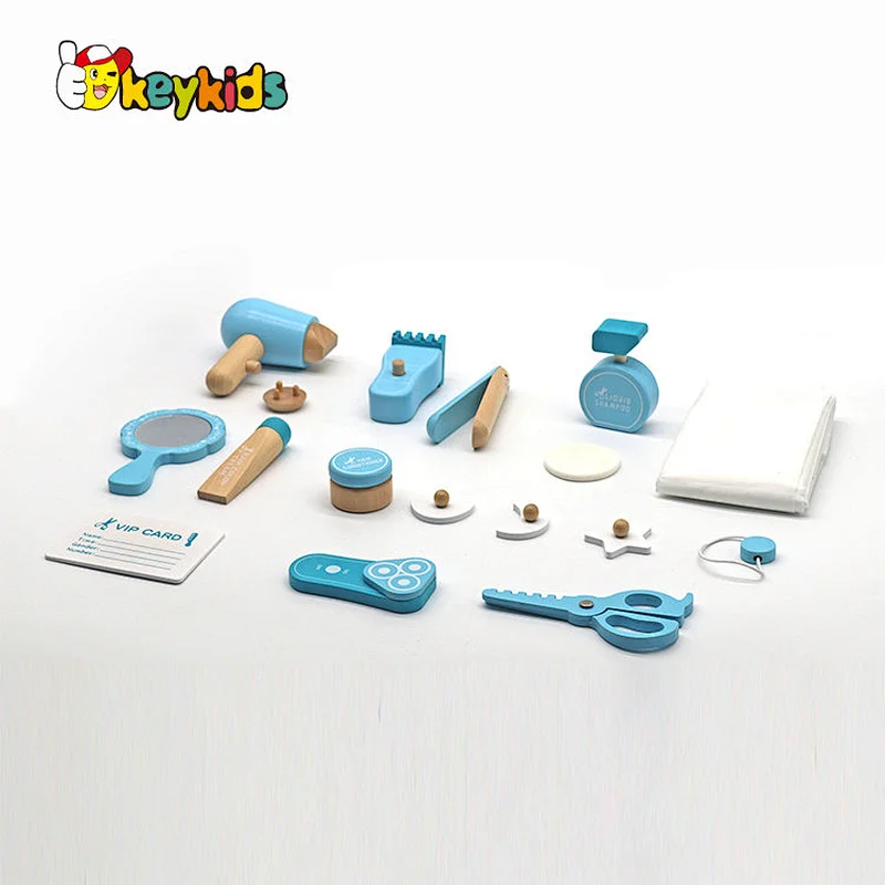 Mini kids pretend play wooden toy hair styling set for sale W10D543