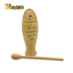 high quality musical wooden temple blocks instrument for children W07J043