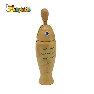 high quality musical wooden temple blocks instrument for children W07J043