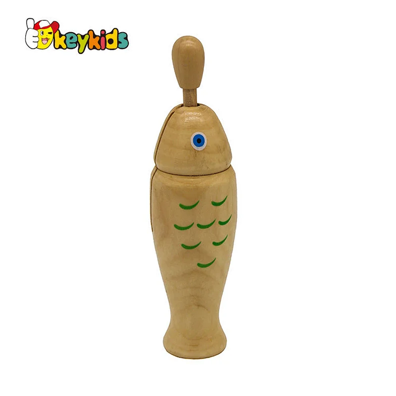 high quality musical wooden temple blocks instrument for children W07J043