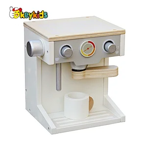 new design simulation kids wooden pretend coffee maker W10D134