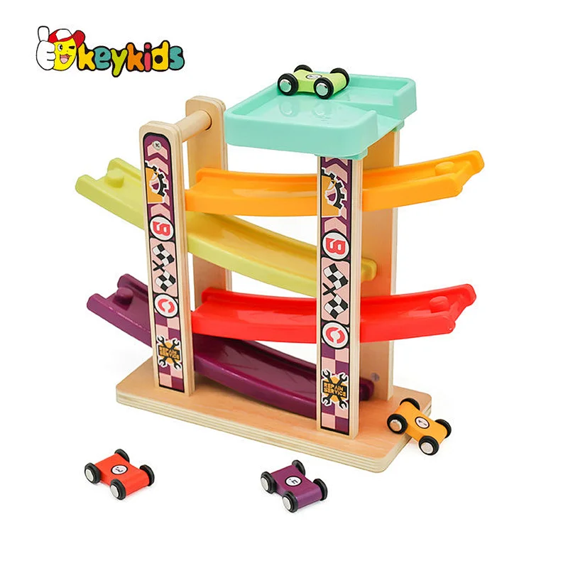 2022 Customize educational wooden toy car ramp for kids W04E091