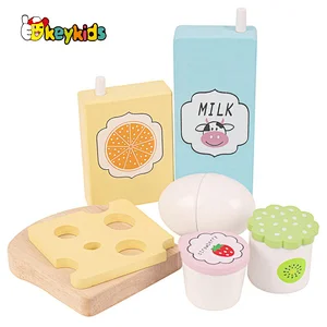 Customize role play game wooden american breakfast toy for kids W10D501