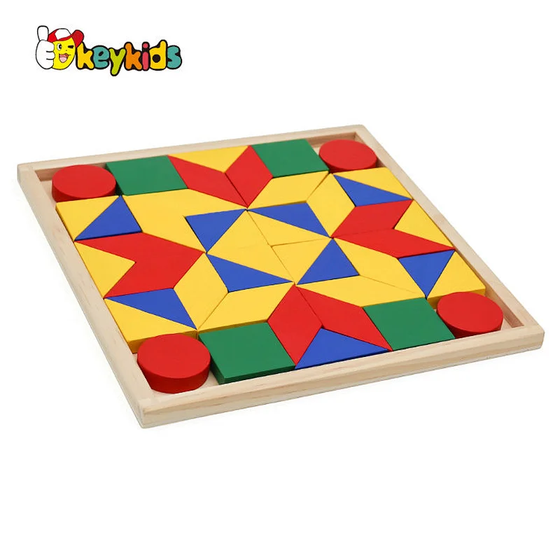 2022 Customize educational learning wooden block puzzle game for children W14A238
