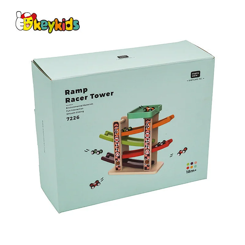 2022 Customize educational wooden toy car ramp for kids W04E091