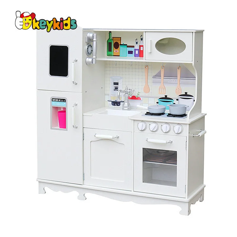 New Arrival 3 floors baby pretend role play wooden doll house for girls 3+ W06A393