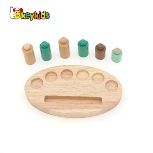 Hot selling alphabet and number matching wooden shapes toys for kids W14A343