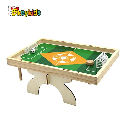 2 in 1 Indoor mini soccer table wooden football table game and chess board for kids W01A471