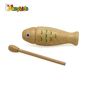 high quality musical wooden temple blocks instrument for children W07J043