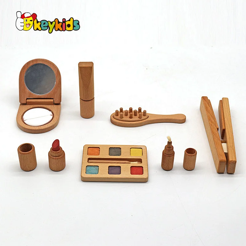 New hottest pretend play set wooden police toy set for kids W10D538