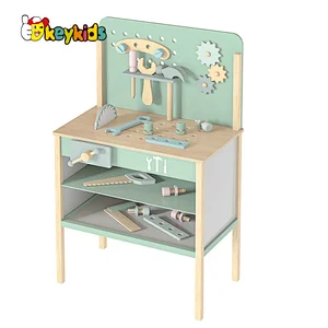 Hot Sale Pretend Play Simulation Workbench Wooden Tool Set Toys For Kids W03D217