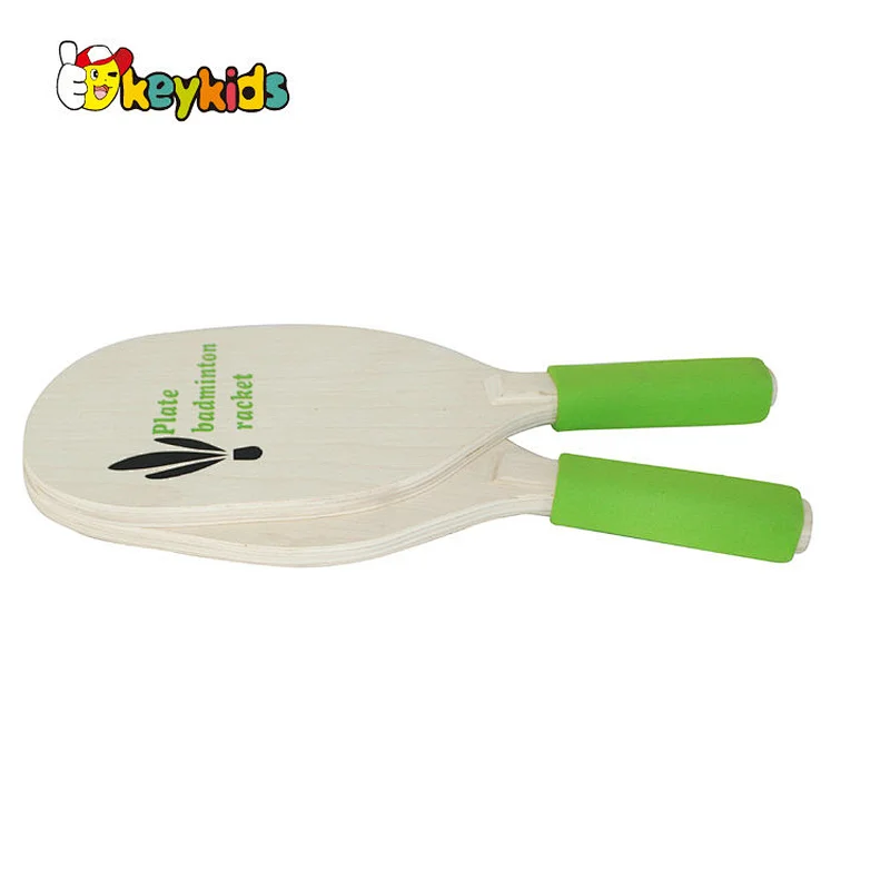 Customized lightweight non-slip wooden pickleball paddle set for indoor outdoor W01C004