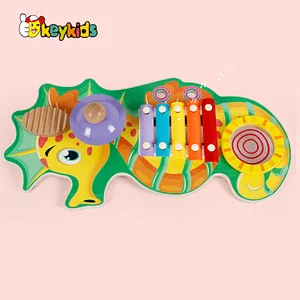 New arrived children educational play wooden music toy set with xylophone W07C098