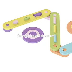 Montessori Indoor Foldable Wooden Balance Beam Stepping Stones For Kids W01D185B