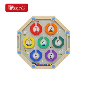 Customize Educational Shape Cognitive Toy Wooden Clock Puzzle For Kids W14K069