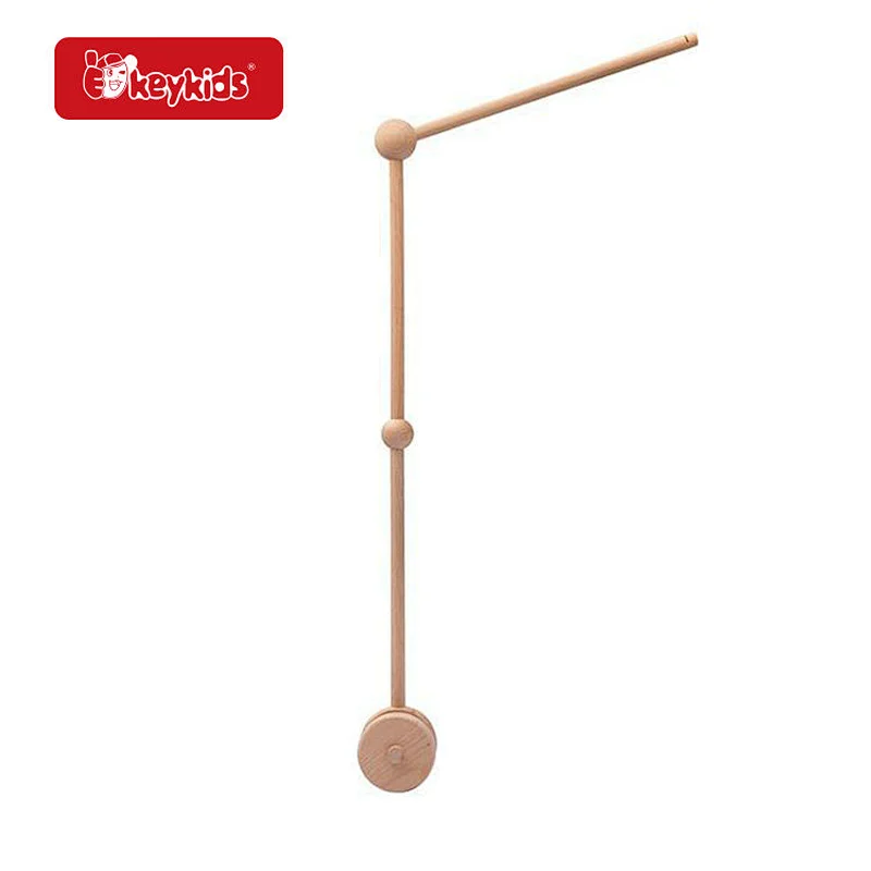 Eco-friendly Baby Mobile Frame Wooden Bird Bed Bell Holder For Bedroom W08K372