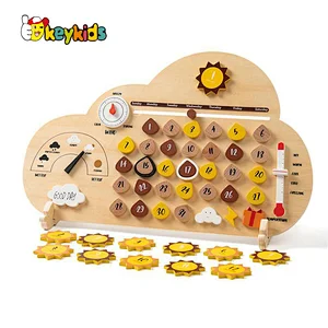 Baby Nursery Felt Crib Bed Toys Wooden Hanging Crib Mobile for Bed Room W08K370