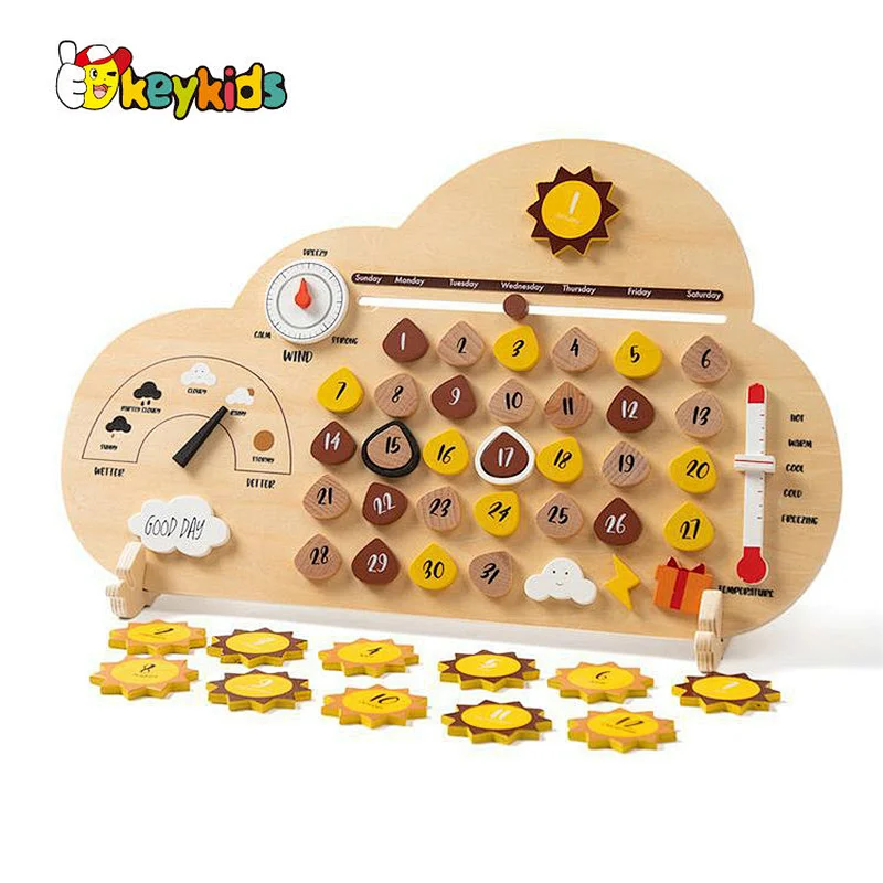 Baby Nursery Felt Crib Bed Toys Wooden Hanging Crib Mobile for Bed Room W08K370
