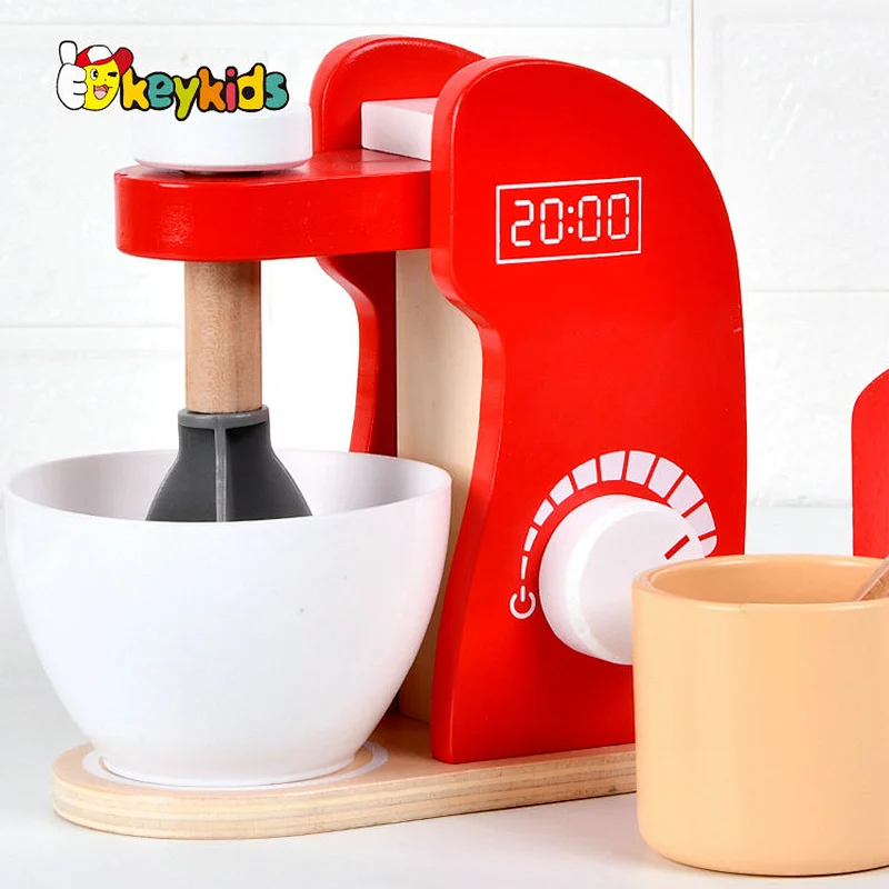 Hot sale children preschool pretend play wooden toy saucepans with cookware W10D533