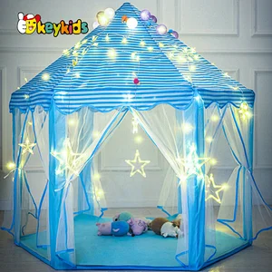 Large pink blue kids play tent house set for Indoor and Outdoor W08L124