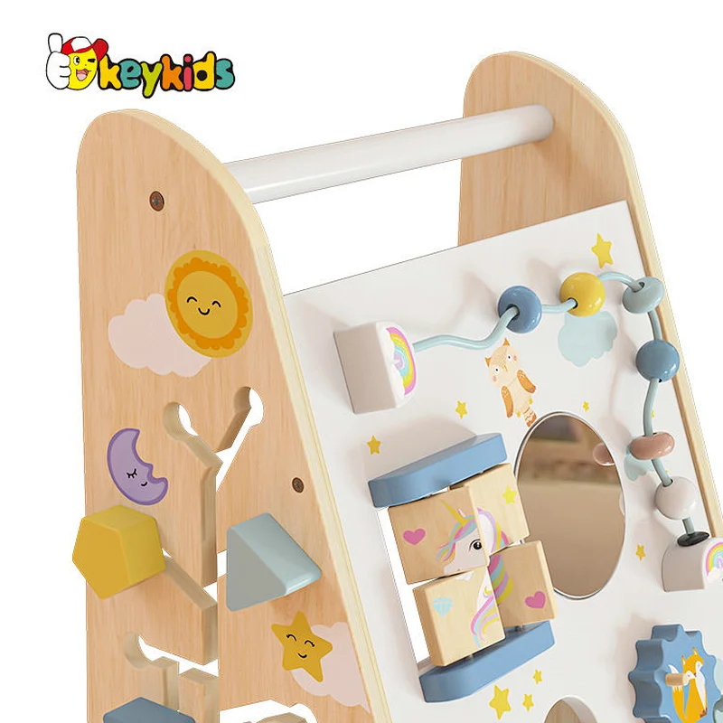 Wholesale Educational Activity Play Wooden Push Along Walker Toy For Baby W16E212