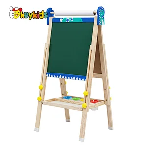 Preschool erasable magnetic wooden sketch board toy for kids W12B240