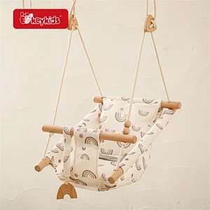 New Design Indoor Outdoor Nursery Canvas Hanging Swing Chair For Baby W01D267